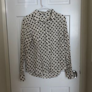 Jcrew polka dot top